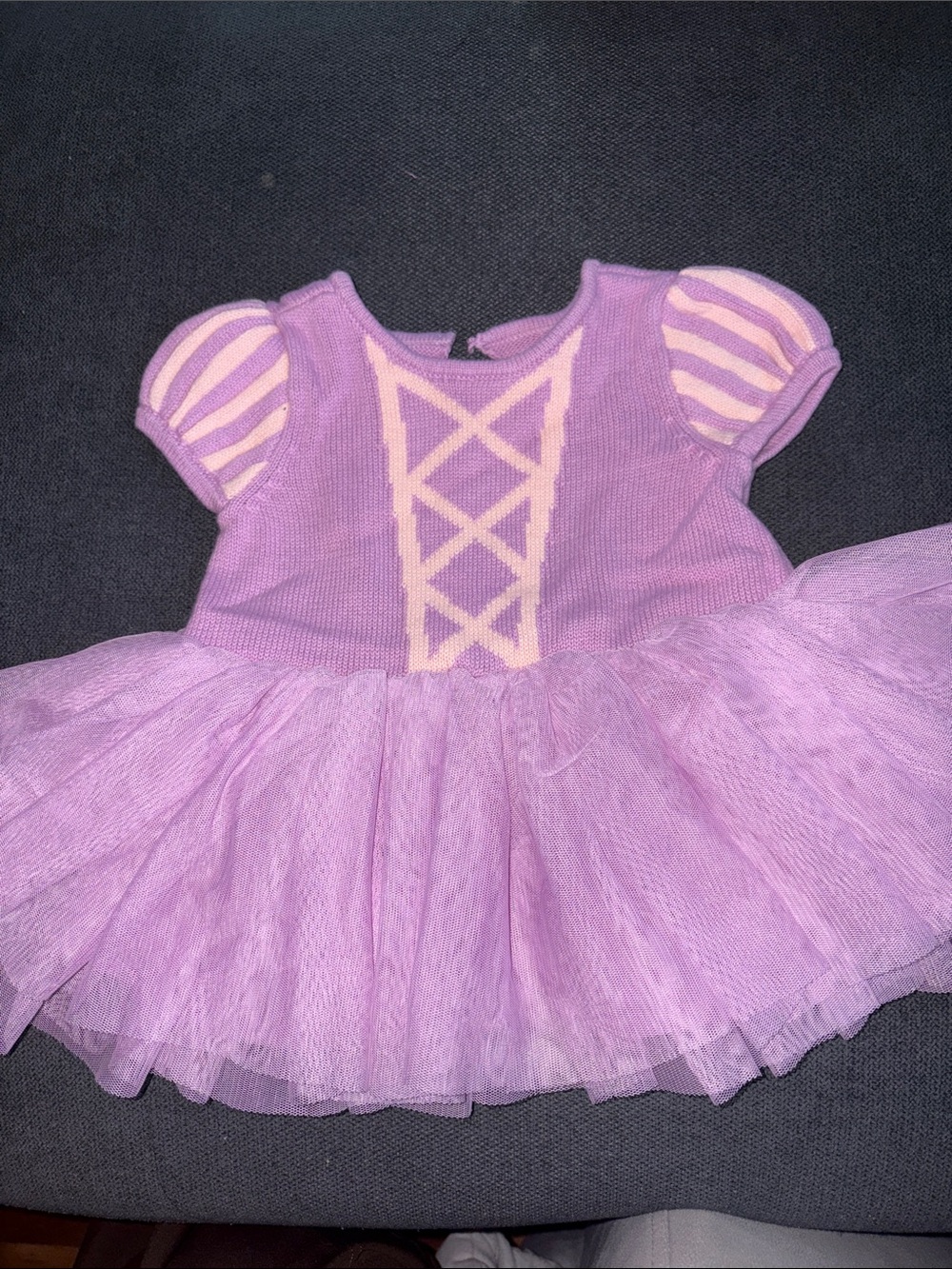 GAP Lavender Puff-Sleeve Tutu Dress Costume